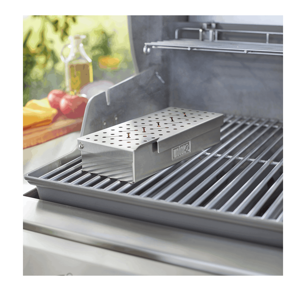 Weber grill smoker box best sale