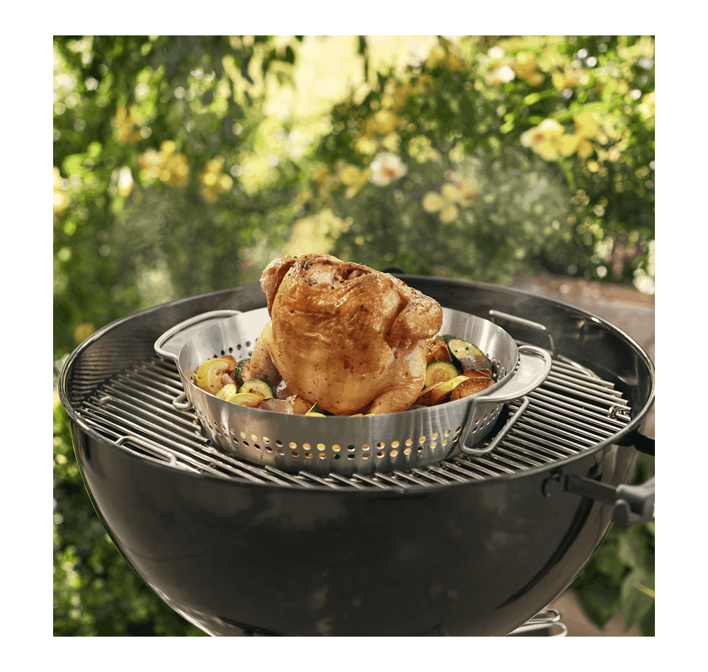 Weber top chicken roaster