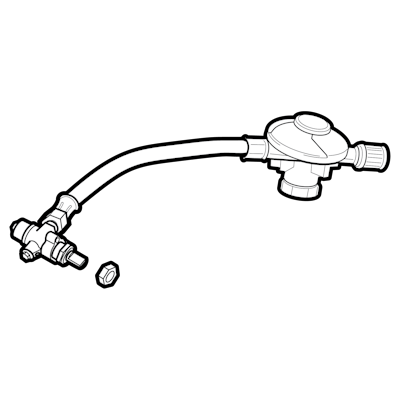Gas Valve and Regulator Assembly-view 1