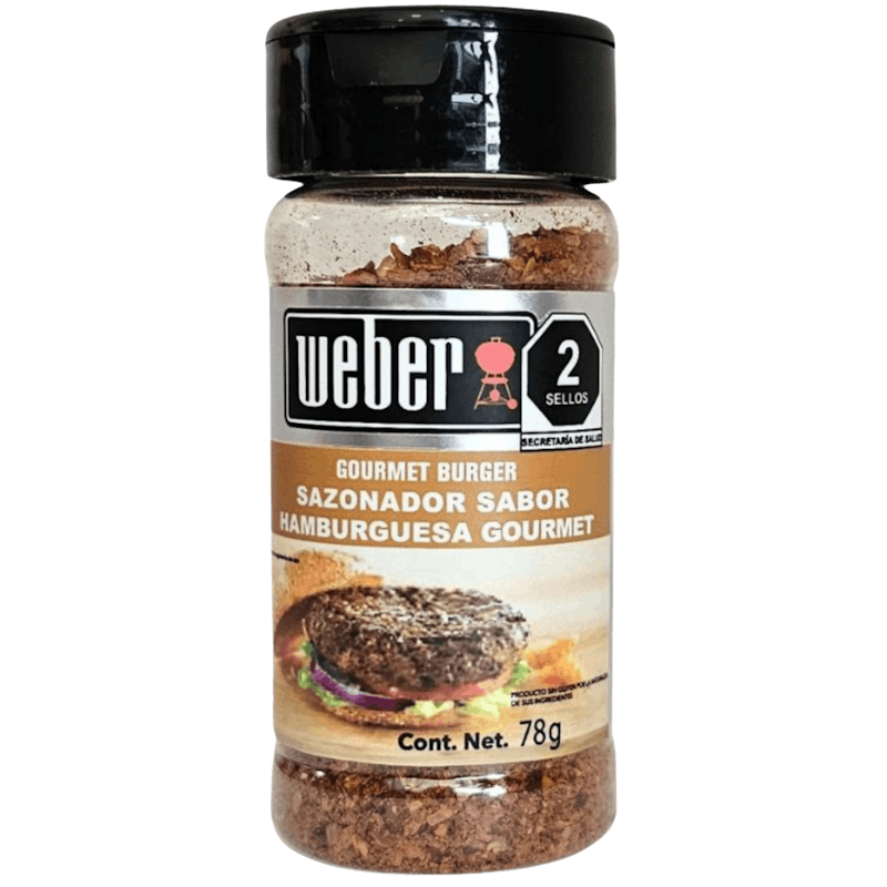Sazonador De Carne Weber Hamburguesa Gourmet 78 Gr image number 0