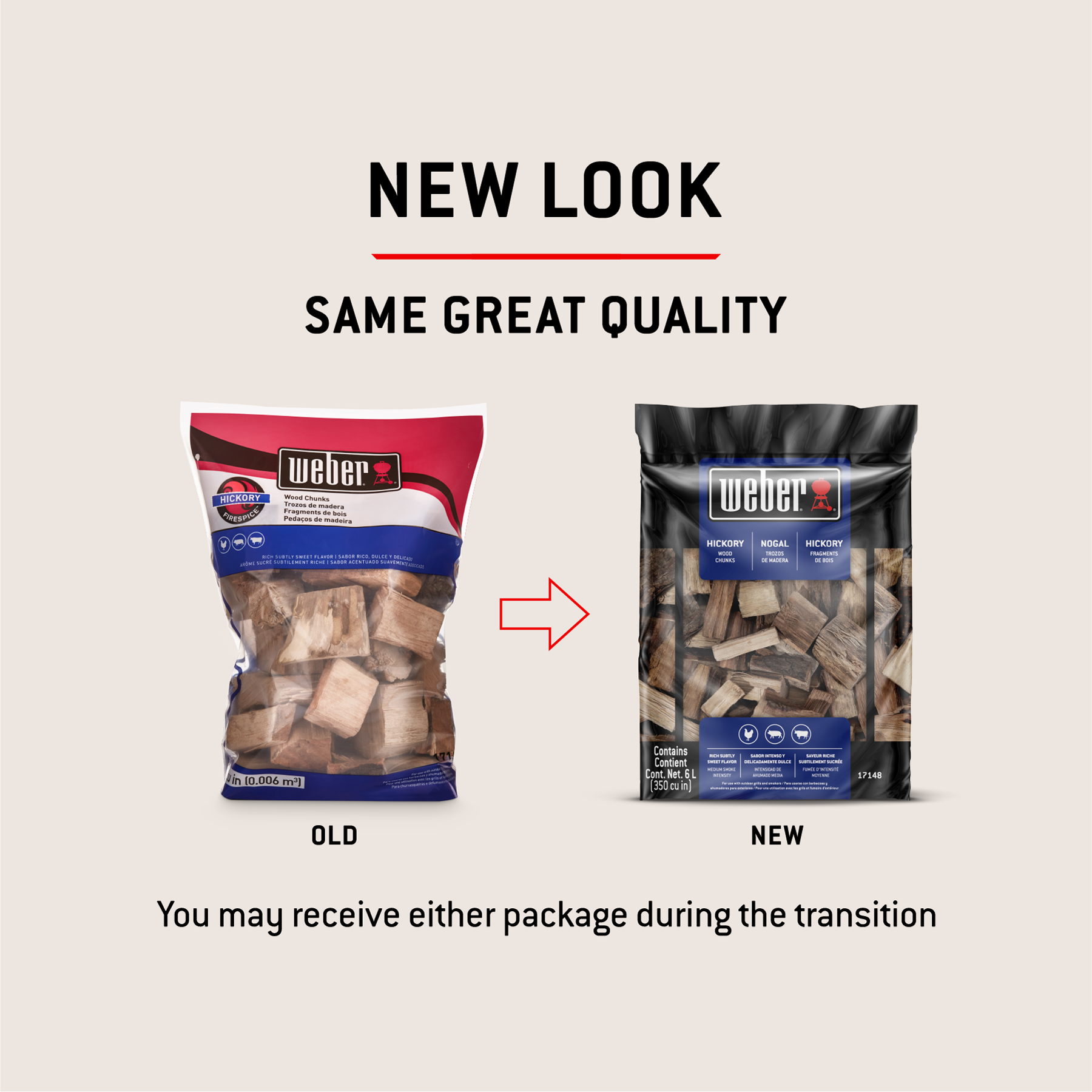 Weber Hickory Wood Chunks, for Grilling and Smoking, 4 lb. - Thumbnail 4