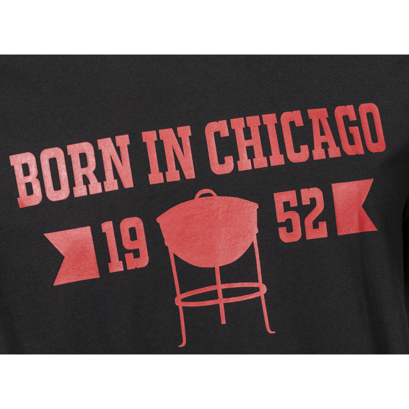 "Born in Chicago” T-Shirt för Herr – svart image number 1