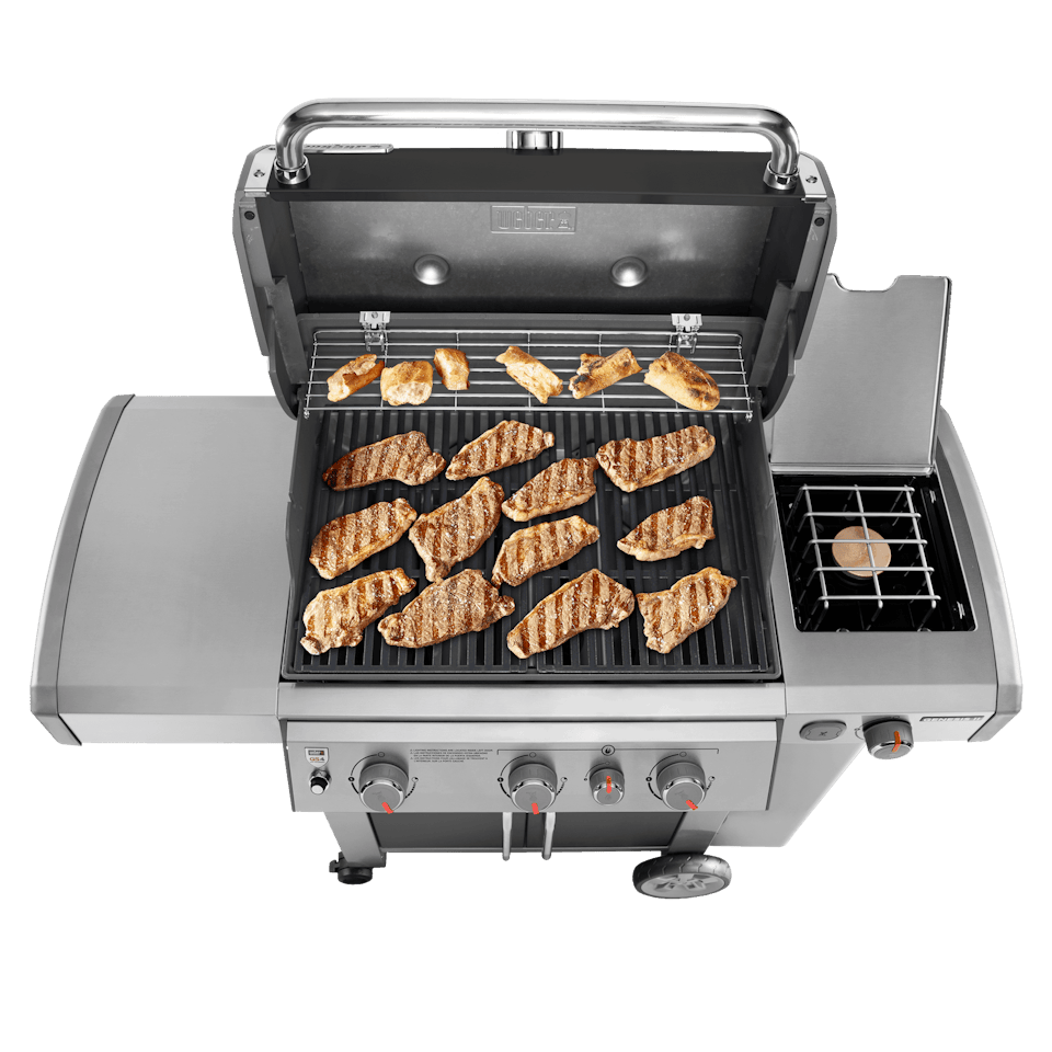 Barbecue A Gas Weber Genesis EX-335 - 3 Bruciatori + Sear Station, 15.2kW, Griglia Ghisa, Con Weber Connect - Foto 9