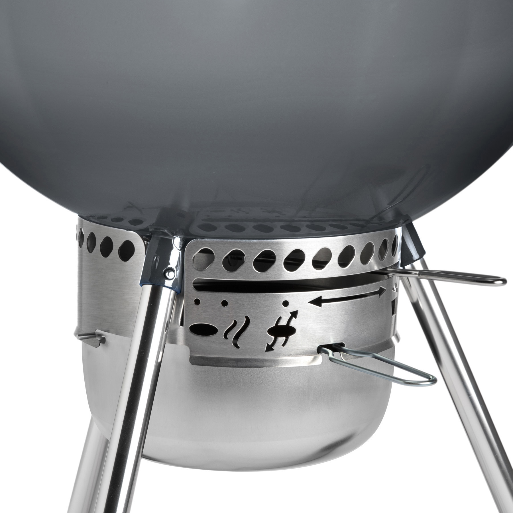 Master Touch 22 Fog Gray Charcoal Grill Weber