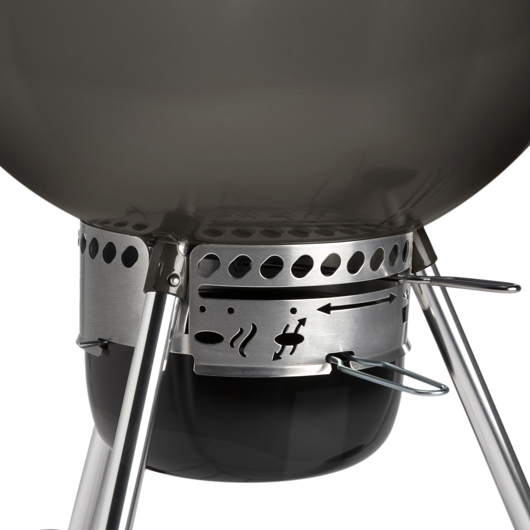 Weber master touch smoke sale