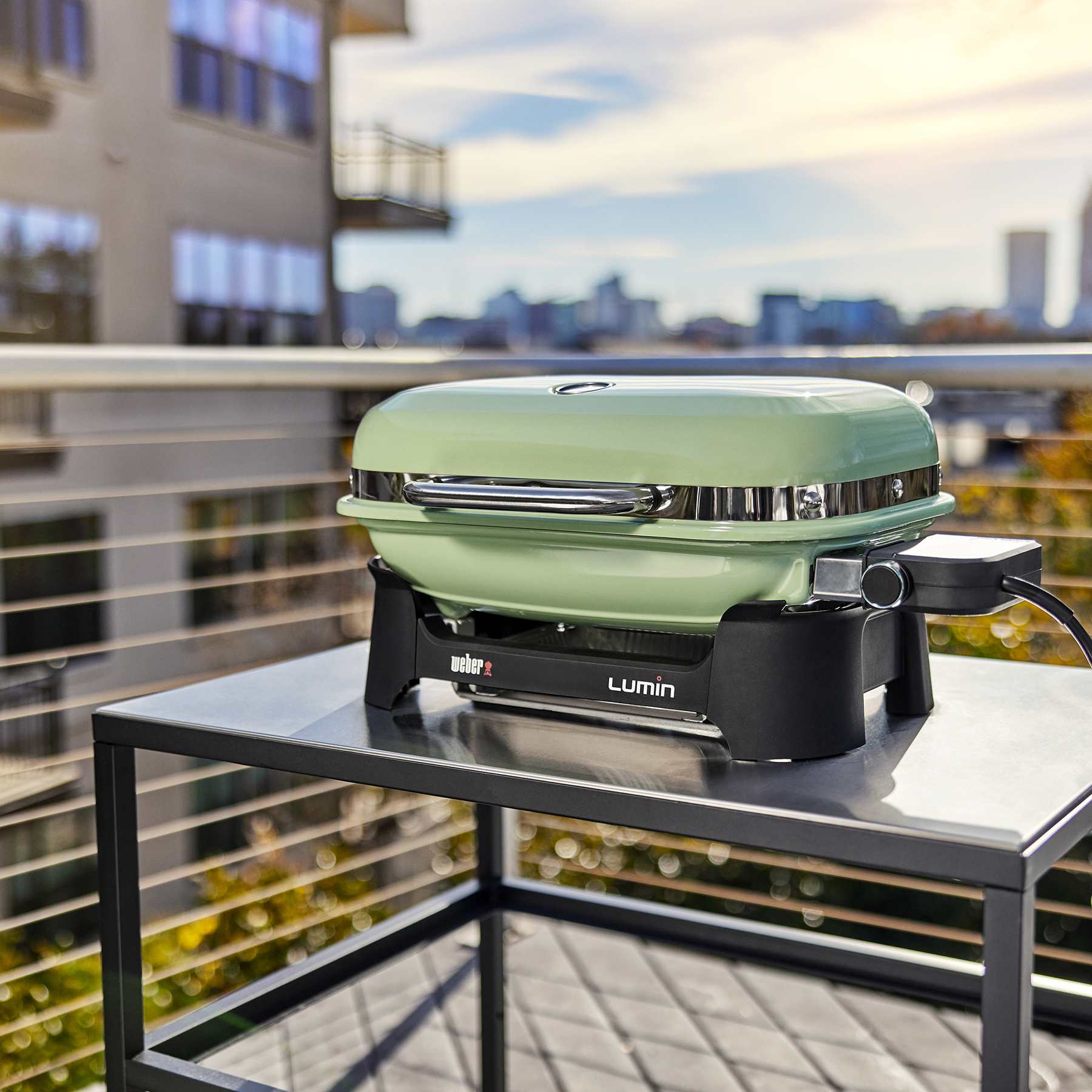 Compact Electric Grills | Seafoam Green Lumin Compact Electric Grill