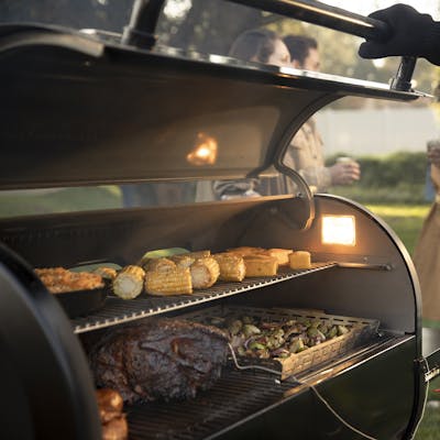 SmokeFire EPX6 Wood Fired Pellet Grill, STEALTH Edition-view 1