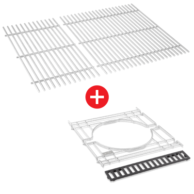WEBER CRAFTED Stainless Steel Cooking Grates & Frame Kit - GENESIS 300 series-view 2