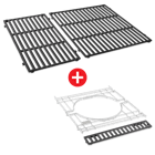 WEBER CRAFTED Porcelain-Enameled Cast-Iron Cooking Grates & Frame Kit - GENESIS 300 series image number 0
