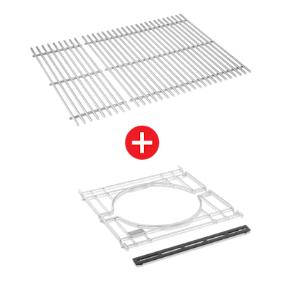WEBER CRAFTED Stainless Steel Cooking Grates & Frame Kit  – SPIRIT 300 series, SEARWOOD 600, & SMOKEFIRE EX4-view 2
