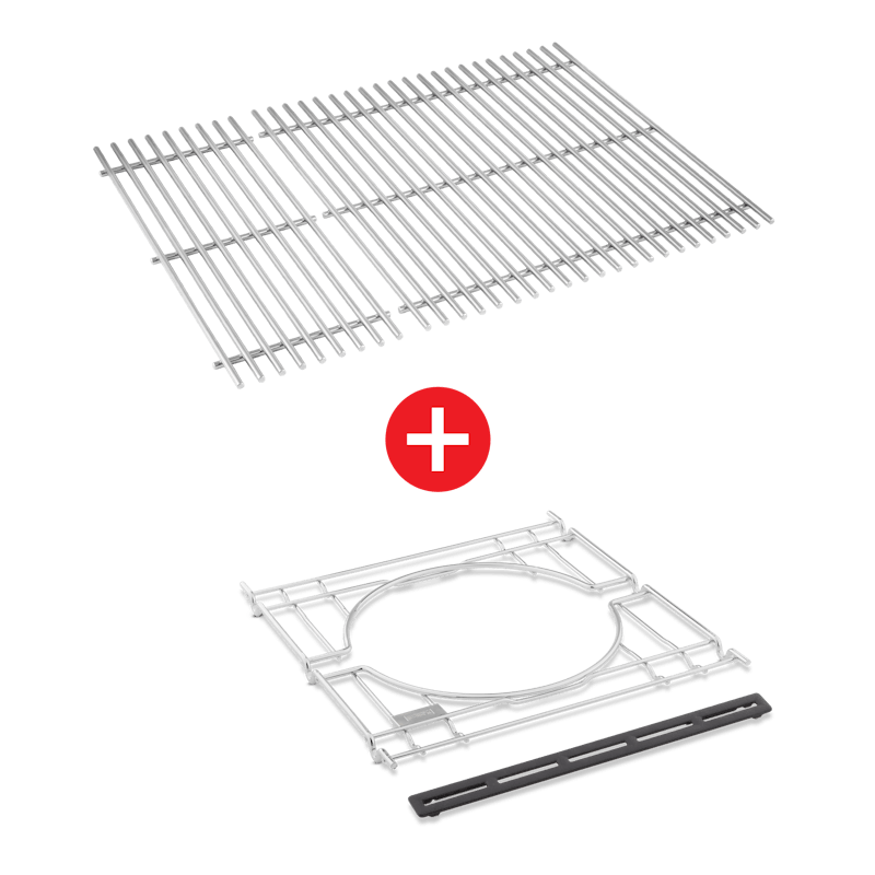 WEBER CRAFTED Stainless Steel Cooking Grates & Frame Kit  – SPIRIT 300 series, SEARWOOD 600, & SMOKEFIRE EX4 image number 0
