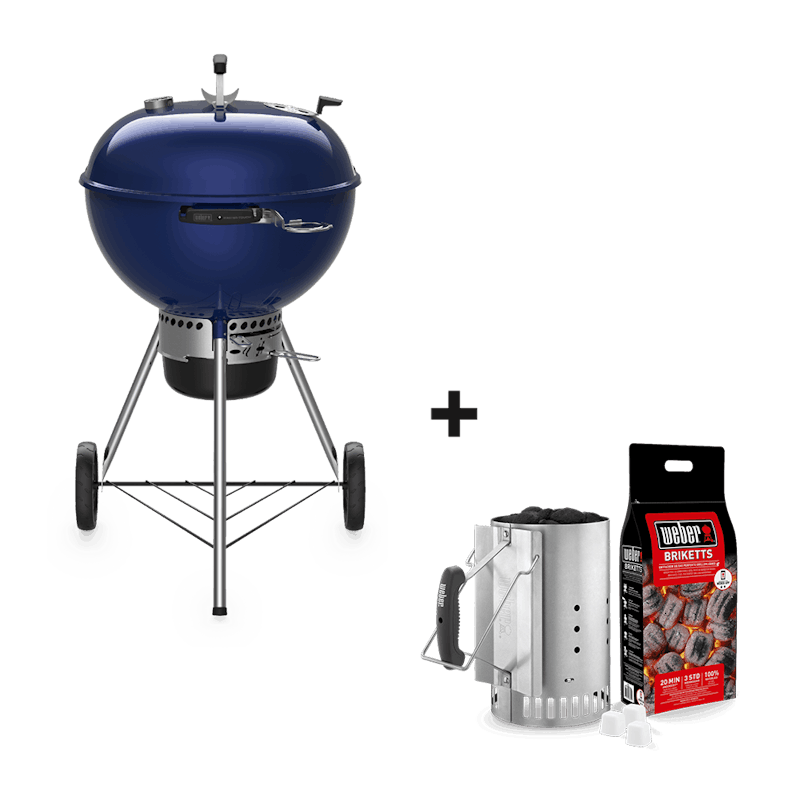 Master-Touch GBS C-5750 Blauer Holzkohlegrill Set image number 0